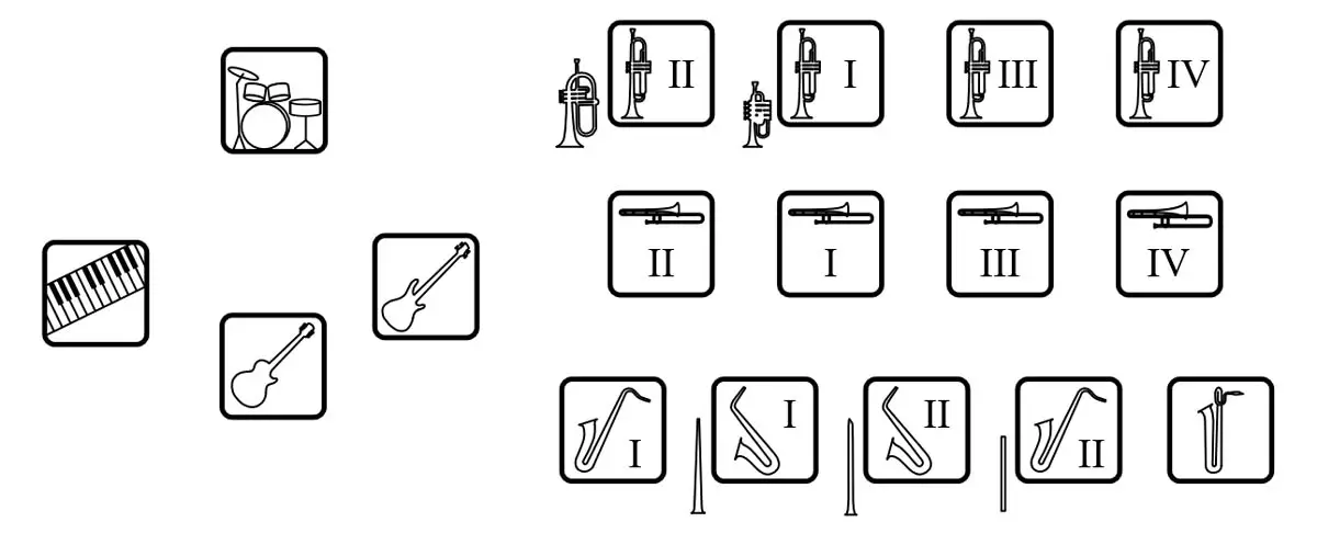 jazz ensemble seating