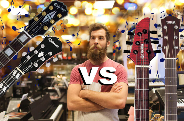 Epiphone vs Yamaha guitars