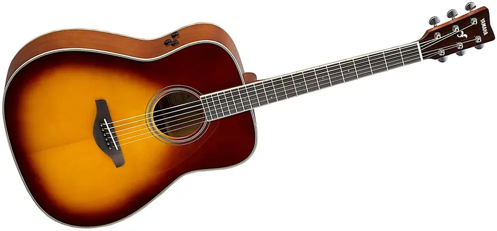 Yamaha Fg-Ta Transacoustic Dreadnought Acoustic-Electric Guitar Brown Sunburst