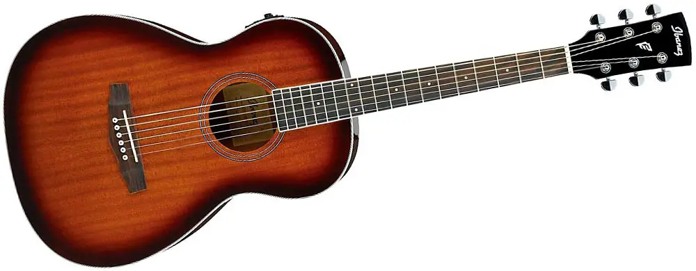 Ibanez Pn12e Mahogany Parlor Acoustic-Electric Guitar