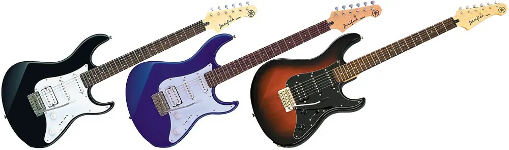 Yamaha Pacifica PAC012 three finishes