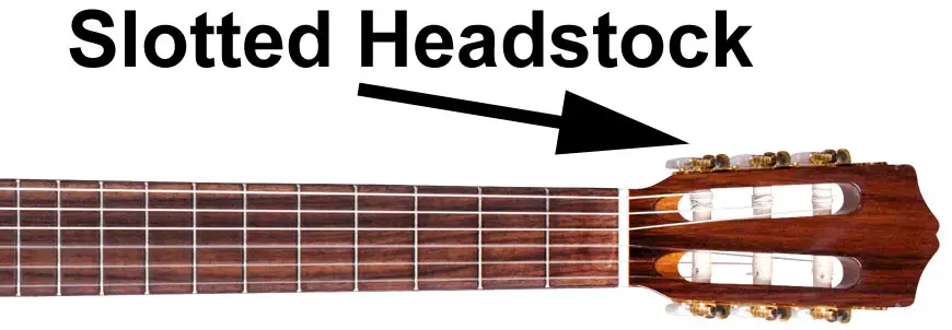 Classical Guitar Slotted Headstock
