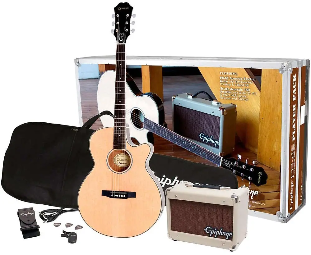 Epiphone Pr-4E Acoustic-Electric Guitar Player Pack