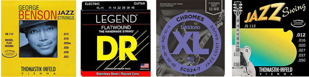 Flatwound Electric Guitar Strings