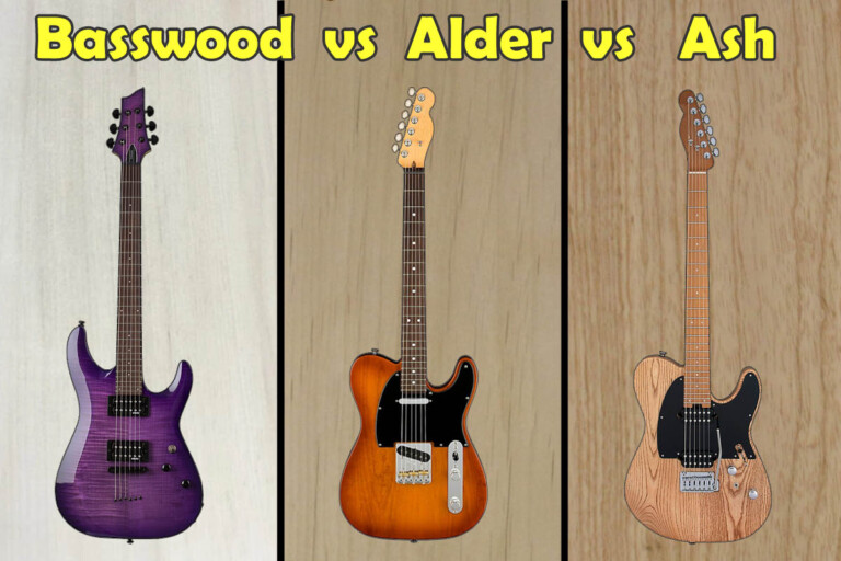 Basswood vs Alder vs Ash Guitars (What’s the Difference?)