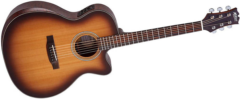 Mitchell T413cebst Terra Series Auditorium Solid Torrefied Spruce Top Acoustic-Electric Guitar