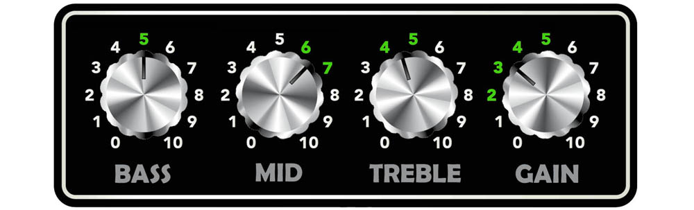 Stratocaster amp settings for rock