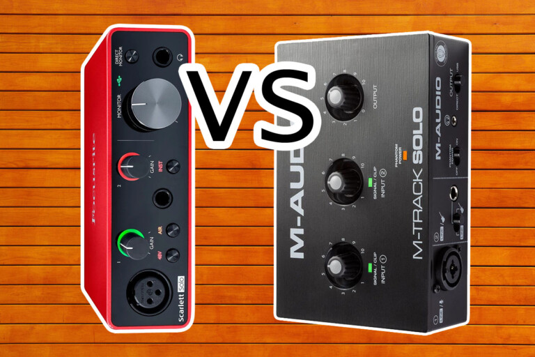 Focusrite Scarlett Solo 3rd Gen vs M-Audio M-Track Solo: Which One Should You Choose?