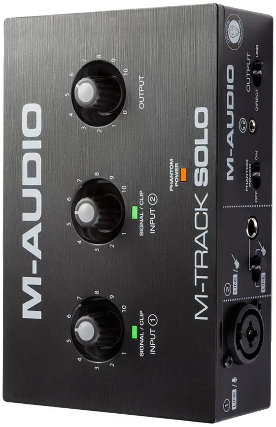 M-Audio M-Track Solo front view upright