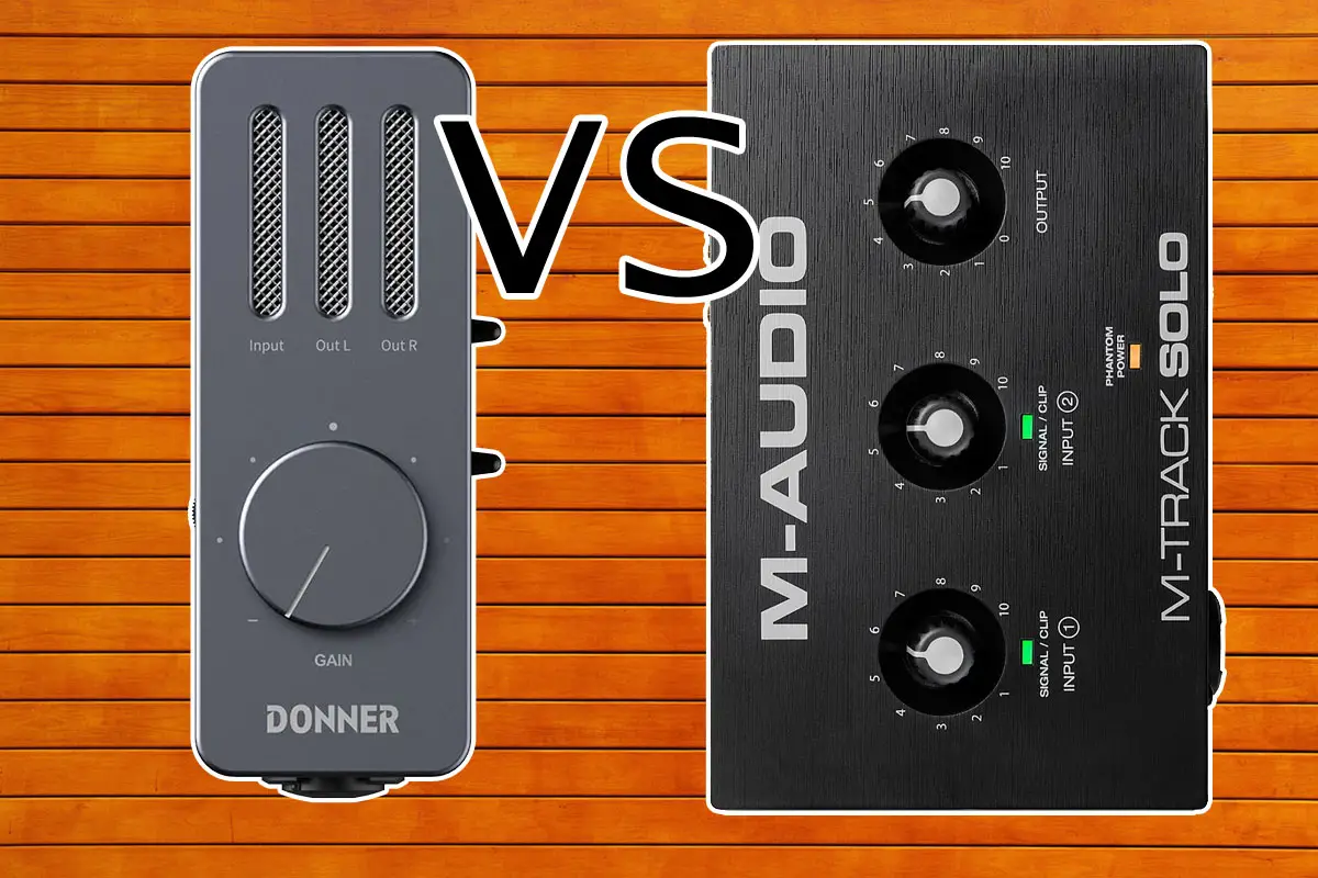 Donner USB Livejack M Audio Interface vs M-Audio M-Track Solo