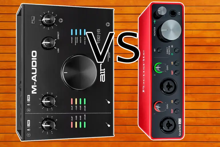 M-Audio Air 192|6 vs Focusrite Scarlett 2i2 3rd Gen: Which One Is Better for Your Home Studio?