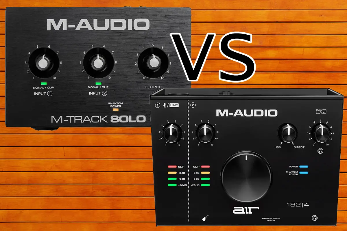 M-Audio M-Track Solo vs M-Audio Air 192x4